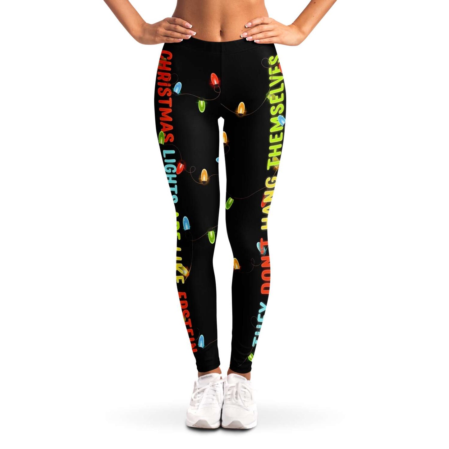 Christmas Lights Are Like Epstein Christmas Leggings