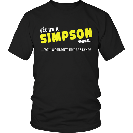 It's A Simpson Thing, You Wouldn't Understand