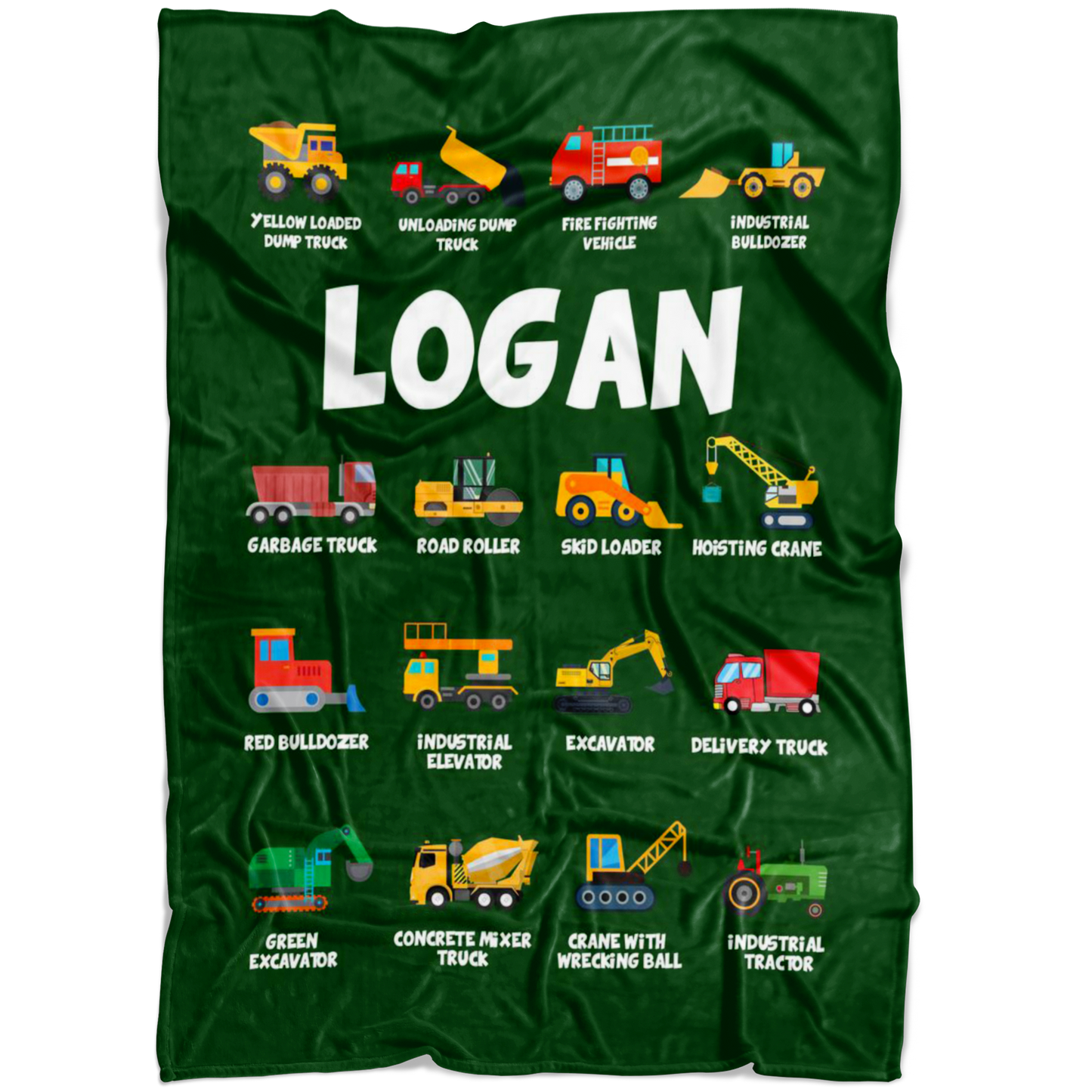Logan Construction Blanket Green