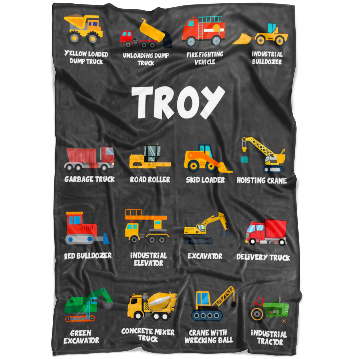 Troy Construction Blanket Grey