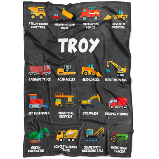 Troy Construction Blanket Grey