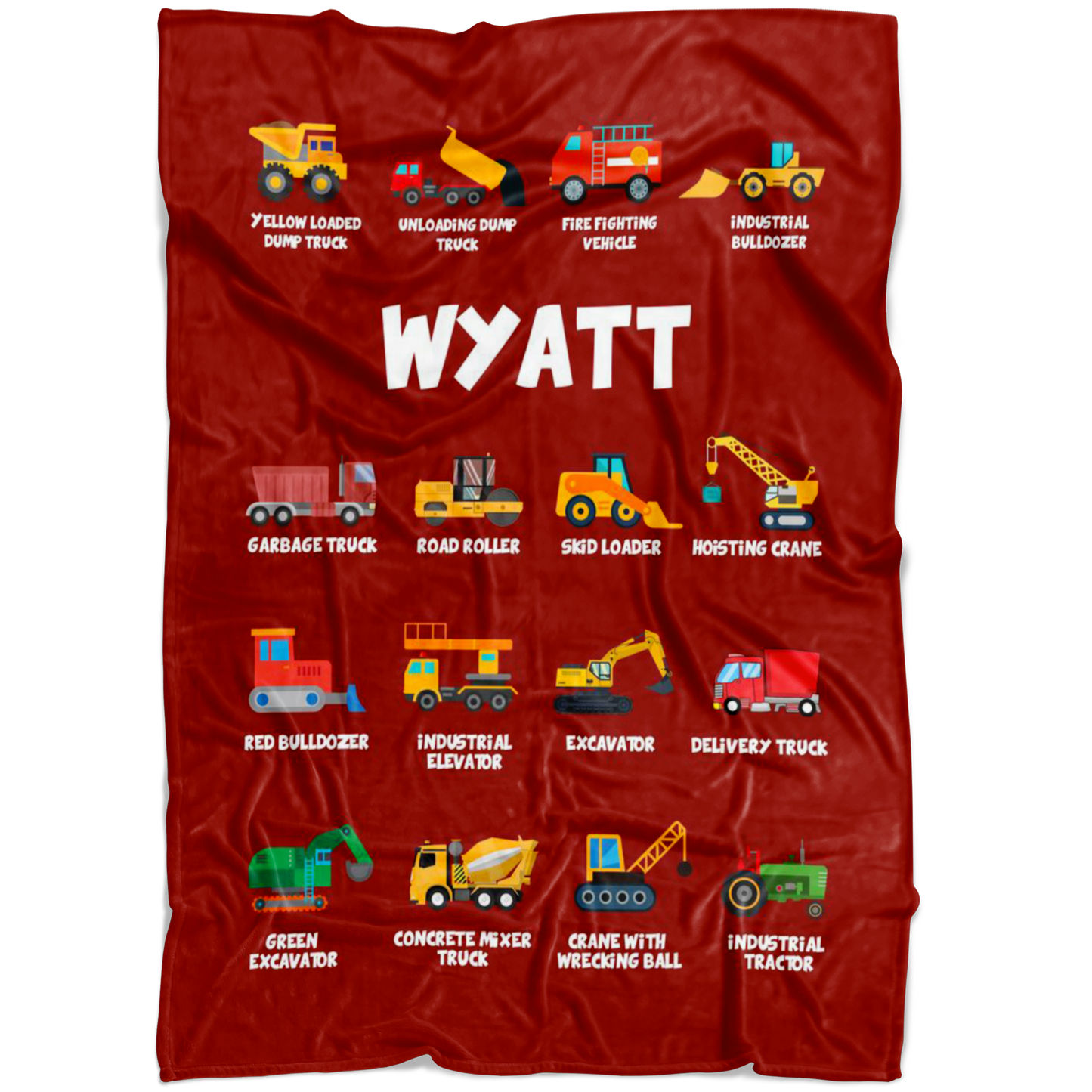 Wyatt Construction Blanket Red