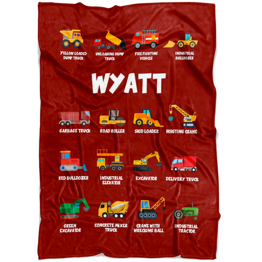 Wyatt Construction Blanket Red