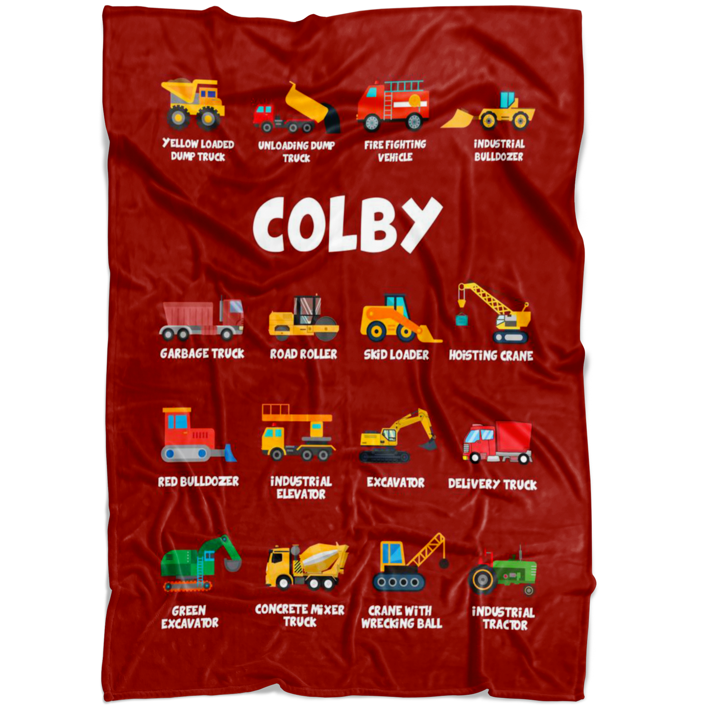 Colby Construction Blanket Red