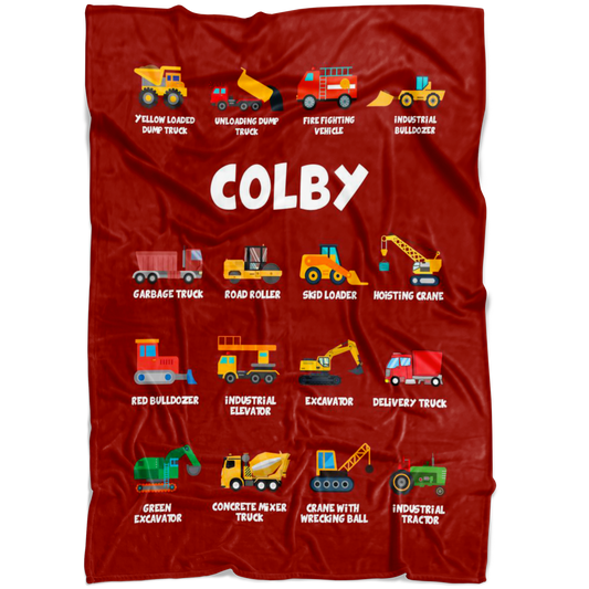 Colby Construction Blanket Red