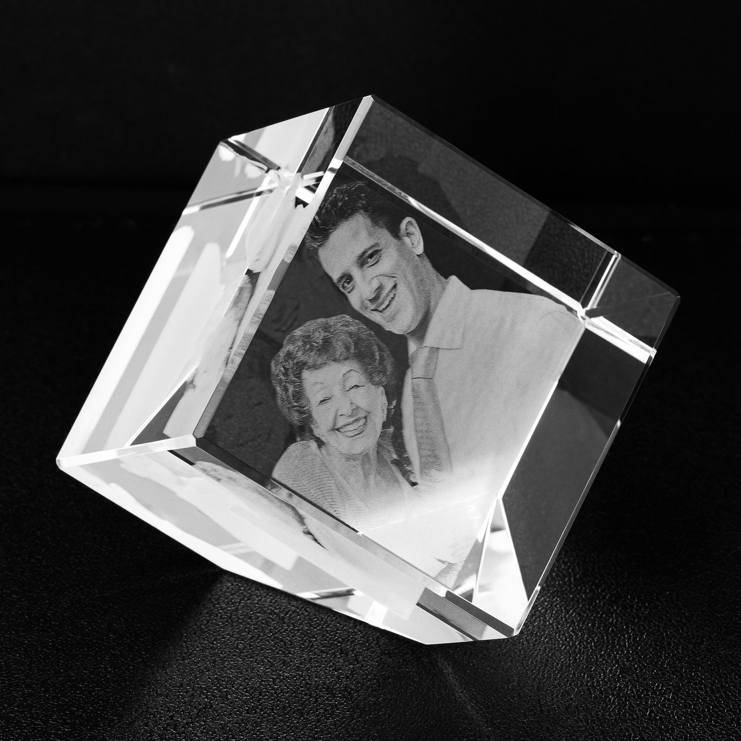 Personalized Crystal - Cut-Corner Cube
