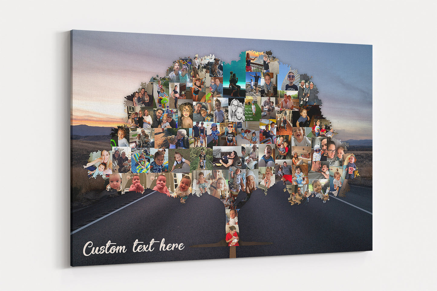 Family Tree Photo Collage - Road