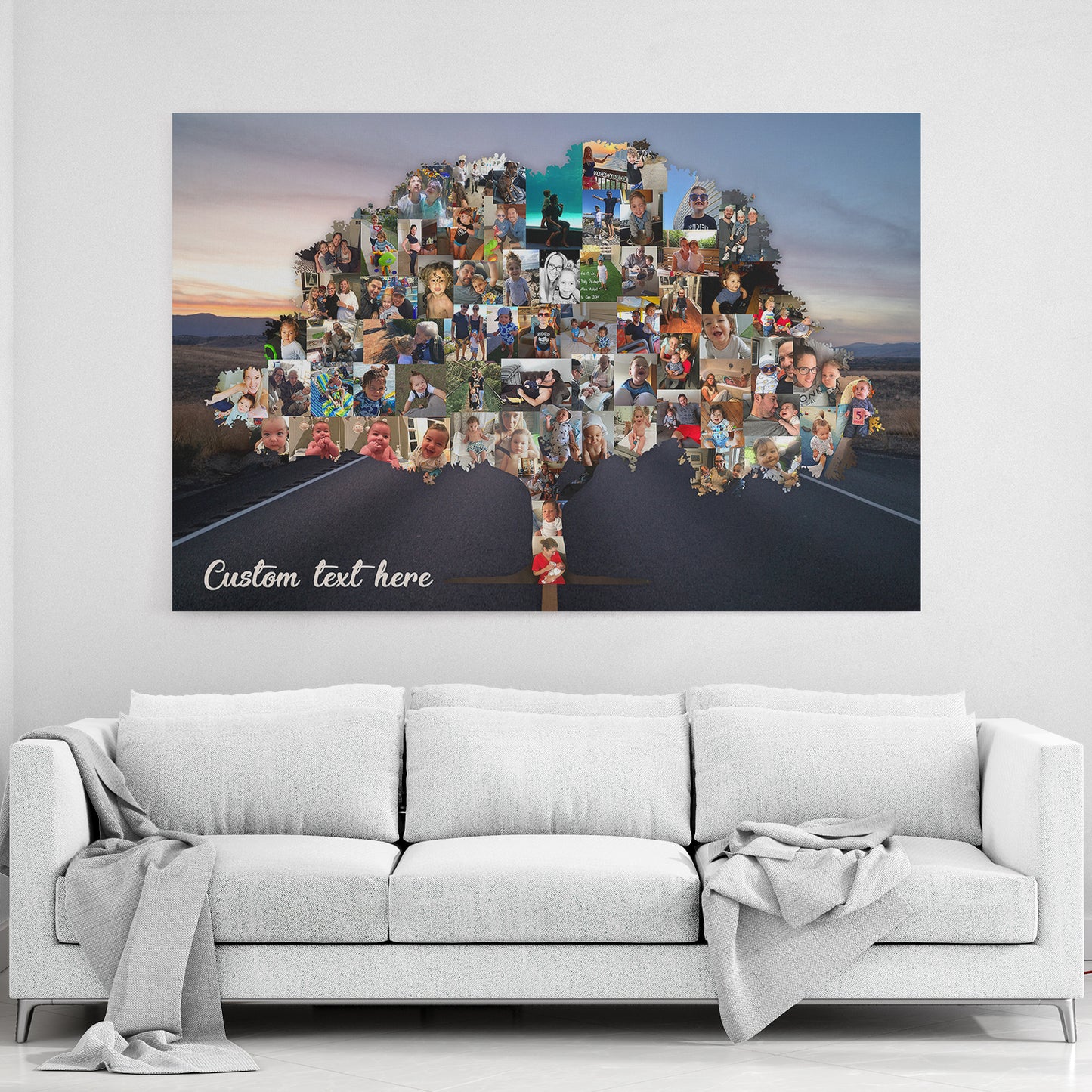 Family Tree Photo Collage - Road