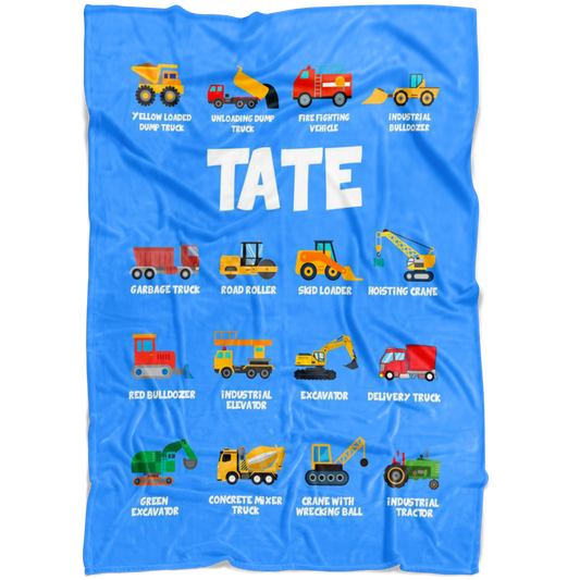 Tate Construction Blanket Blue