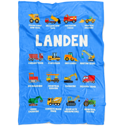 LANDEN Construction Blanket Blue