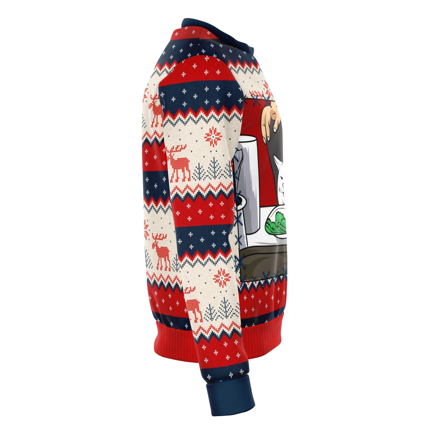 Womens Yell at Cat Ugly Christmas Sweater