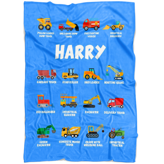 Harry Construction Blanket Blue