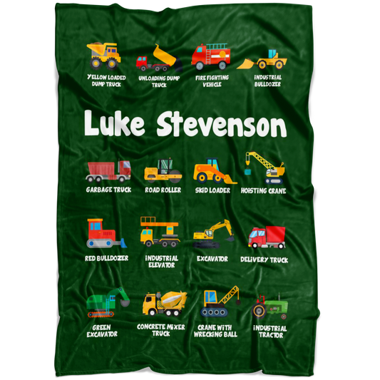 Luke Stevenson Construction Blanket Green