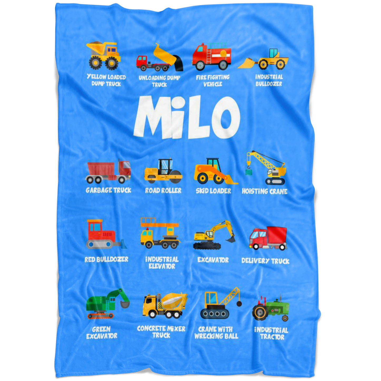 Milo Construction Blanket Blue