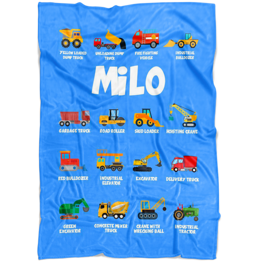Milo Construction Blanket Blue