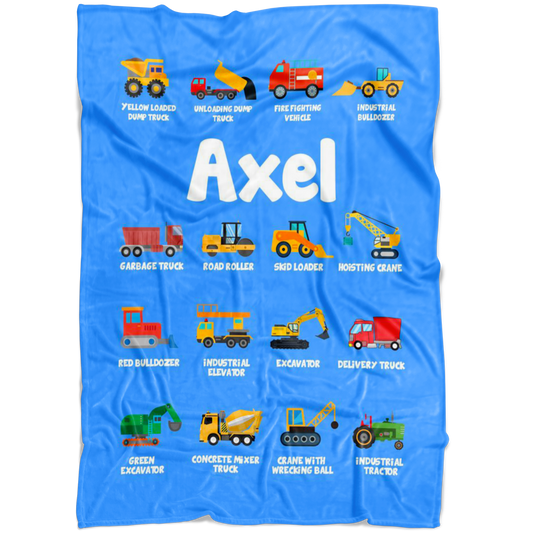 Axel Construction Blanket Blue