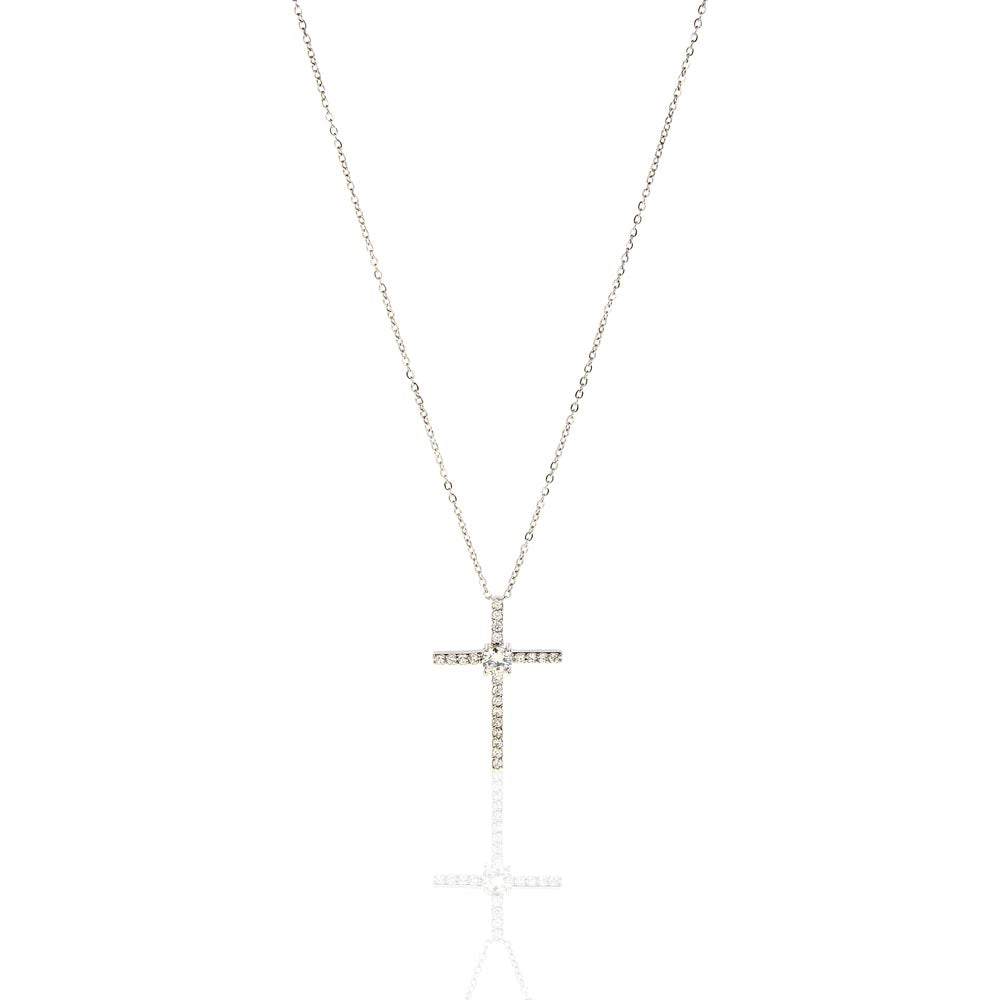 Granddaughter Gifts from Grandma - CZ Cross Necklace