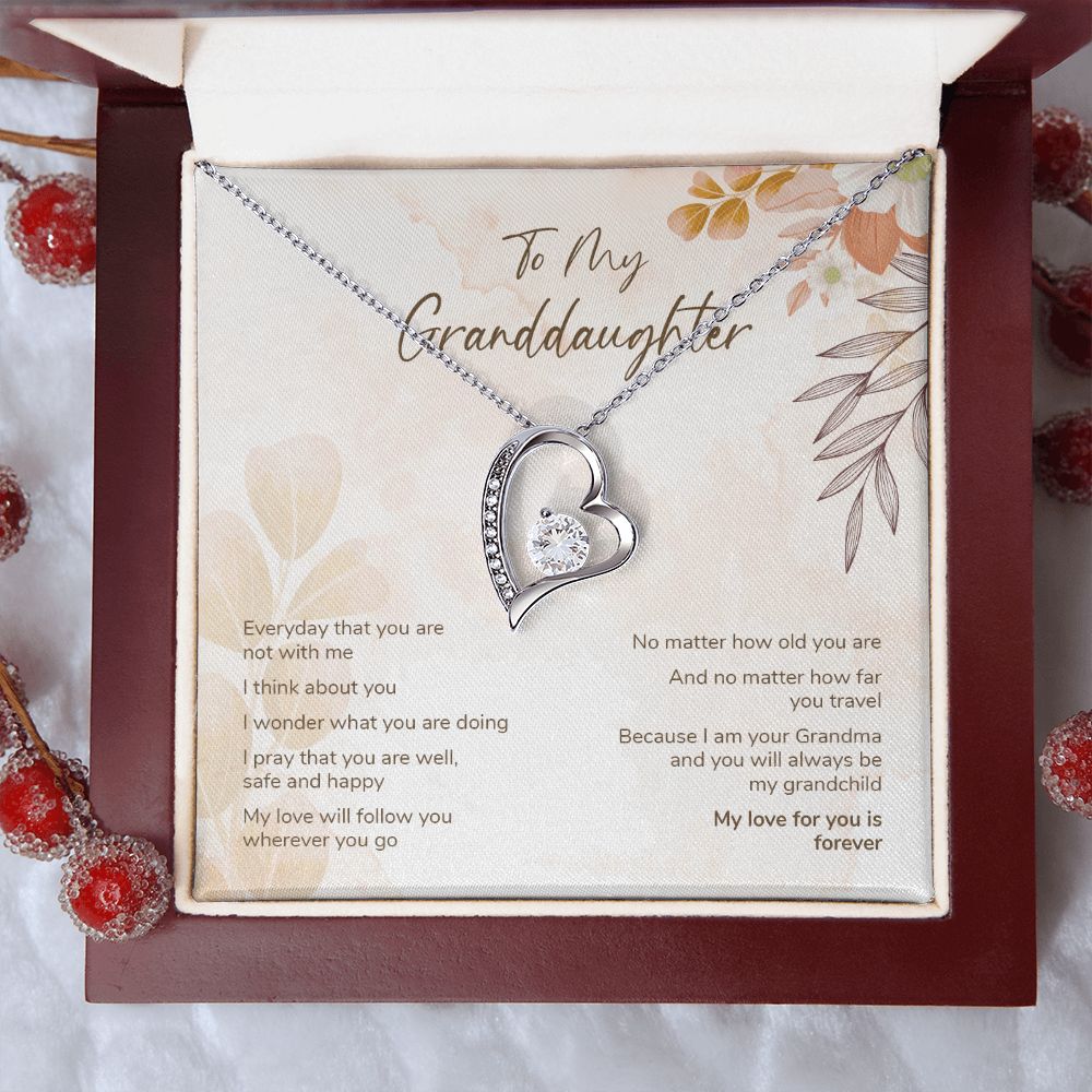 Granddaughter Gift from Grandma - Forever Love Necklace