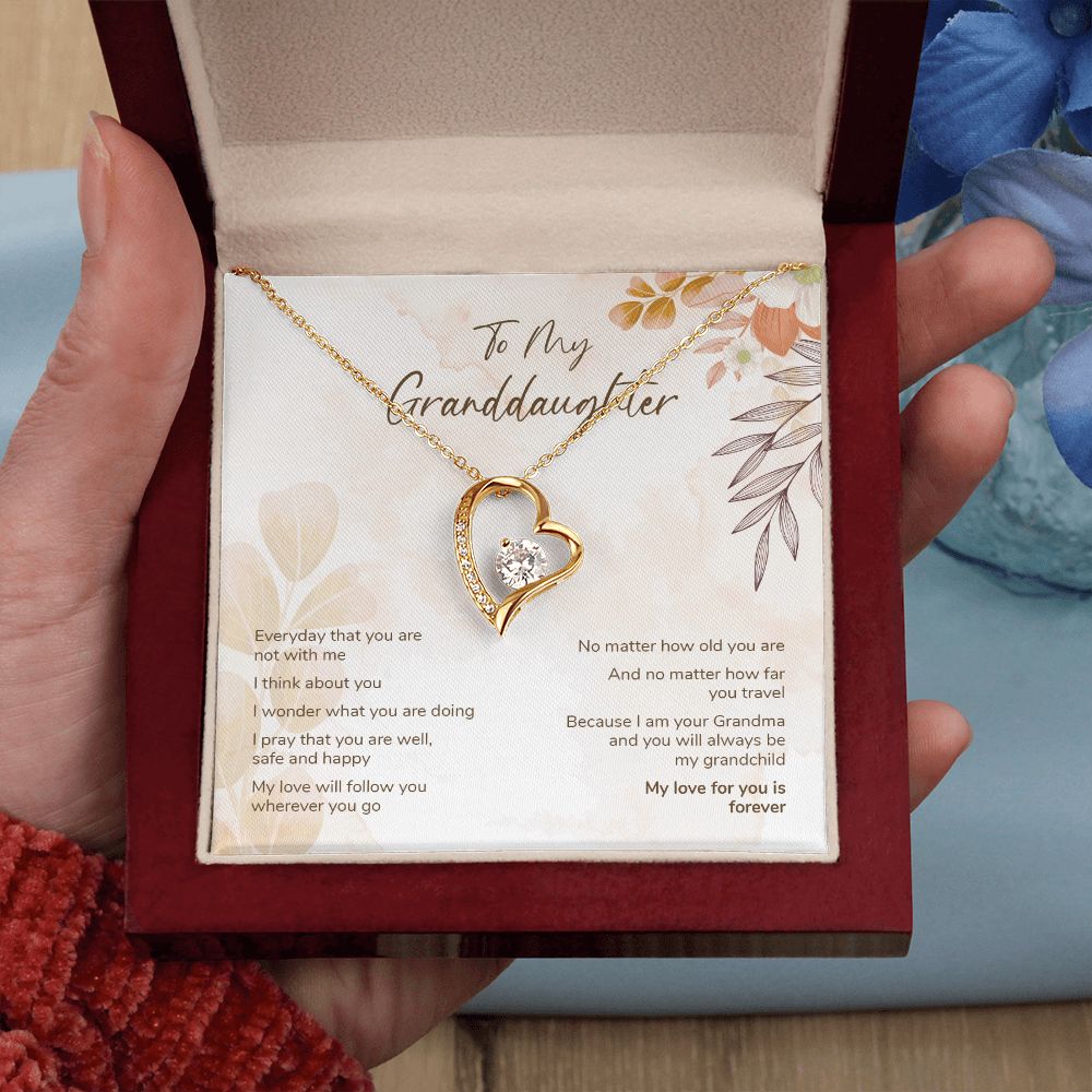 Granddaughter Gift from Grandma - Forever Love Necklace