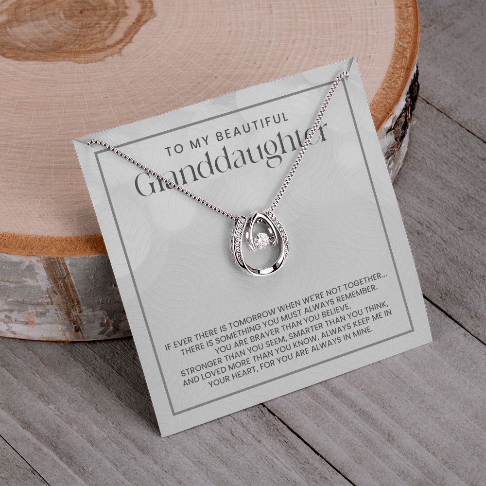 Granddaughter Gifts from Grandma, Grandpa, Grandparents - Love Necklace
