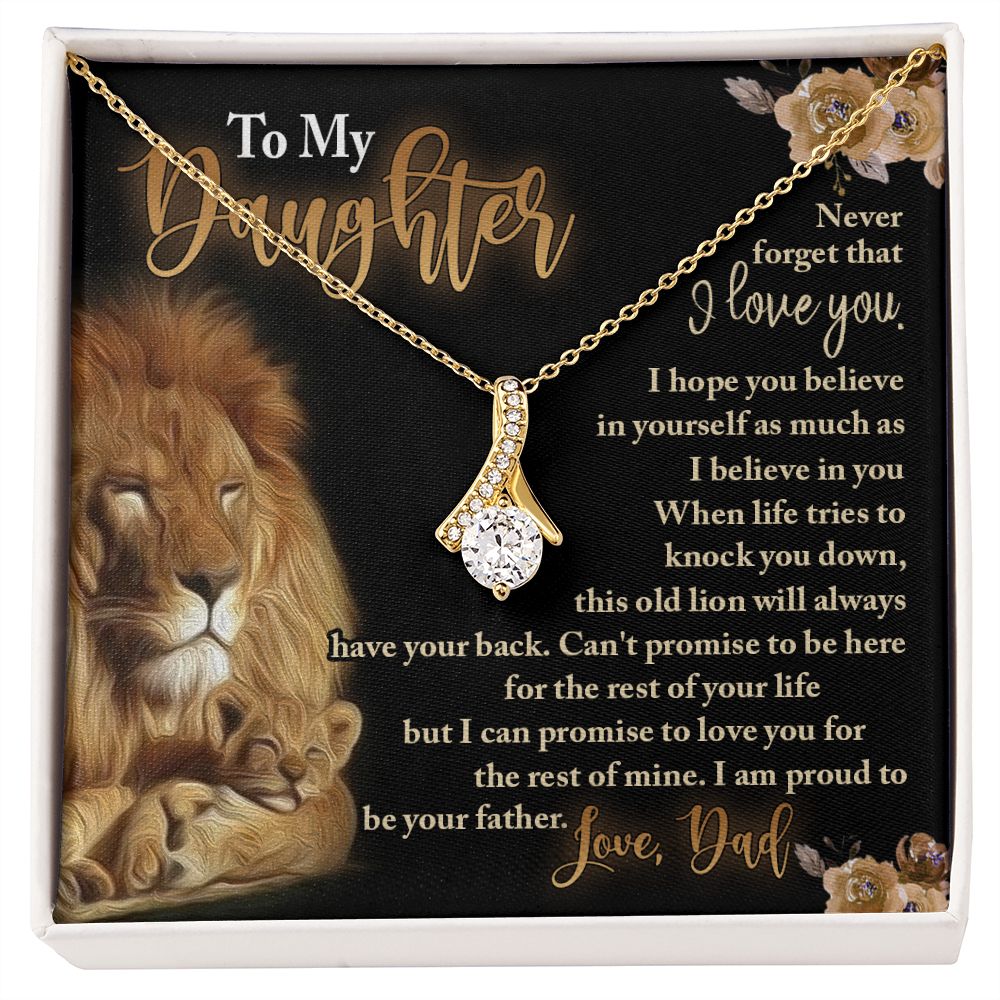 To My Daughter - Daughter Gift from Dad - Daughter Necklace