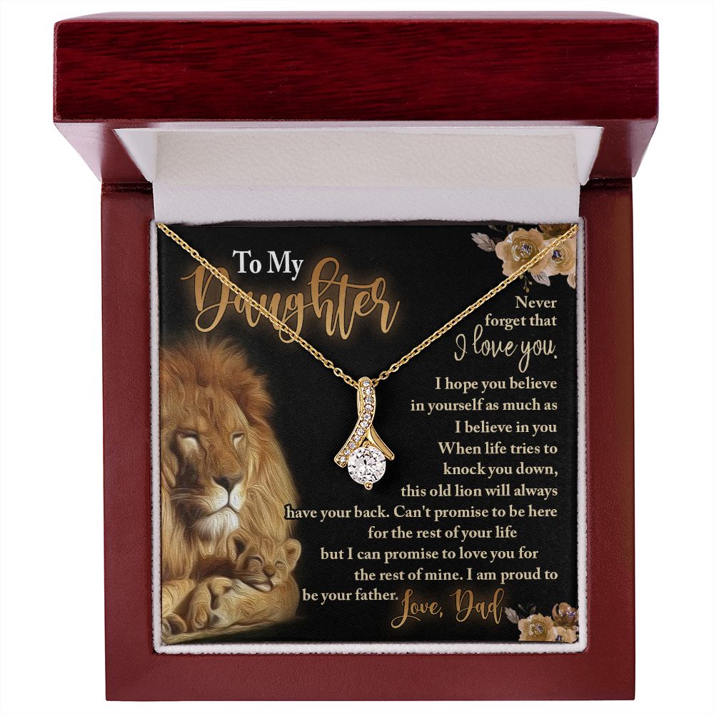 To My Daughter - Daughter Gift from Dad - Daughter Necklace