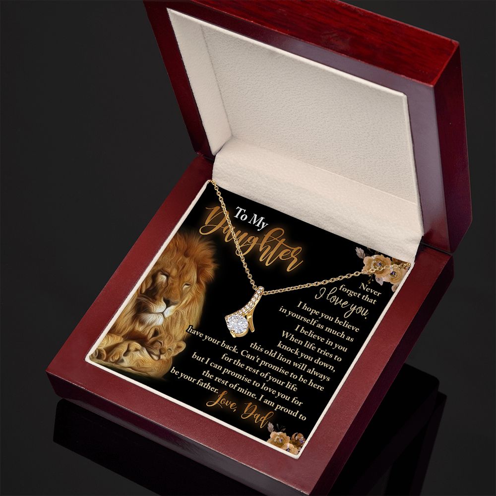 To My Daughter - Daughter Gift from Dad - Daughter Necklace