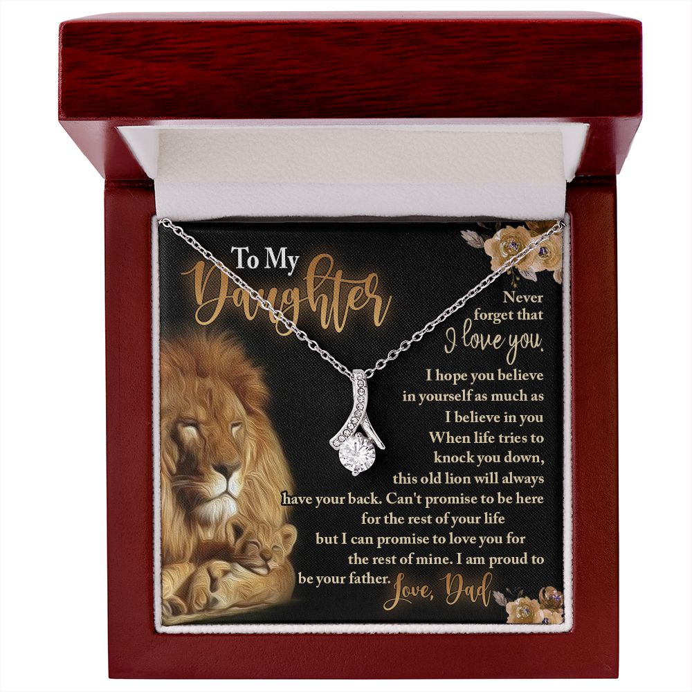 To My Daughter - Daughter Gift from Dad - Daughter Necklace