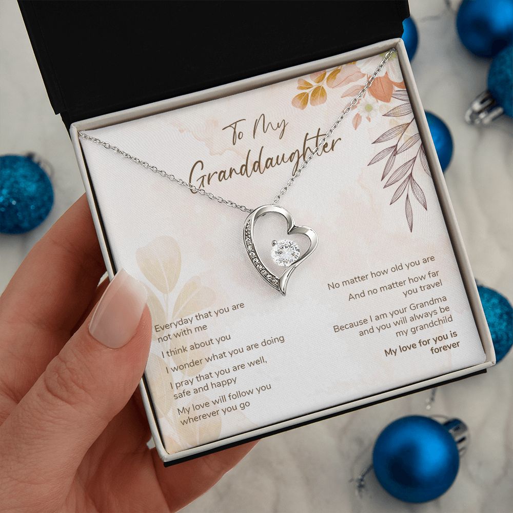 Granddaughter Gift from Grandma - Forever Love Necklace
