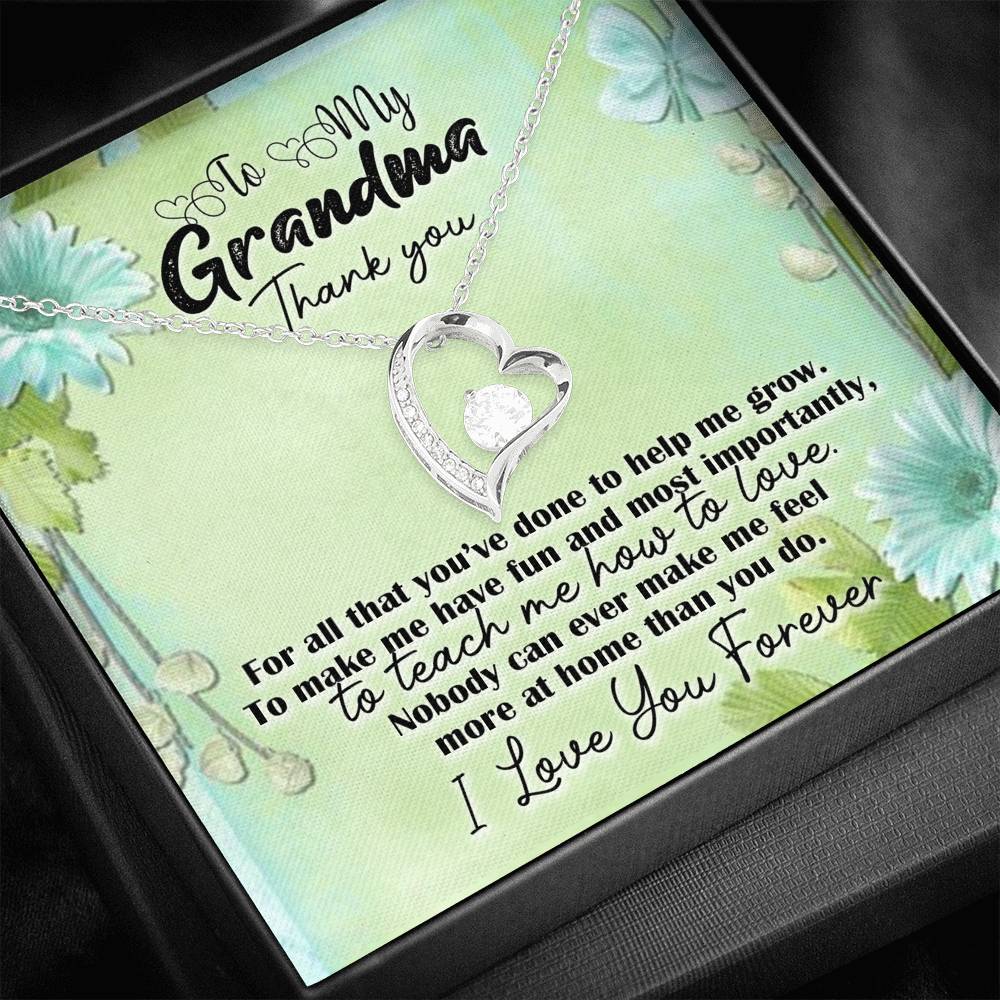 Gift for Grandma, Nana Love Necklace with A Message Card