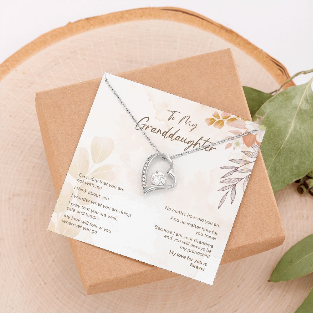 Granddaughter Gift from Grandma - Forever Love Necklace
