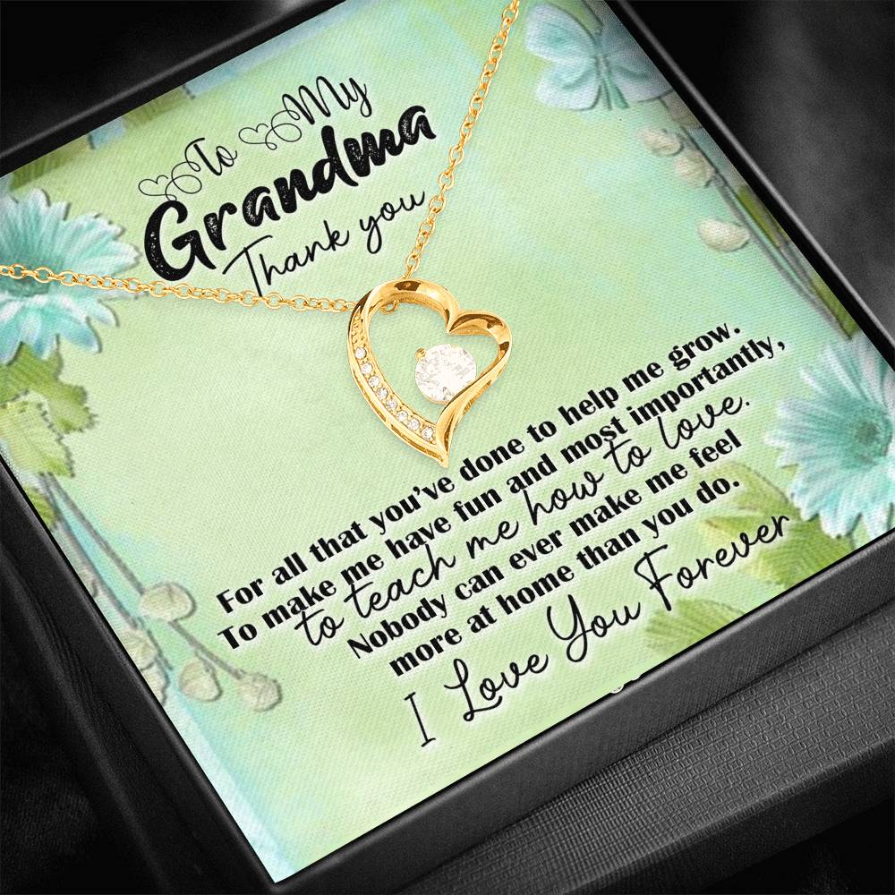 Gift for Grandma, Nana Love Necklace with A Message Card