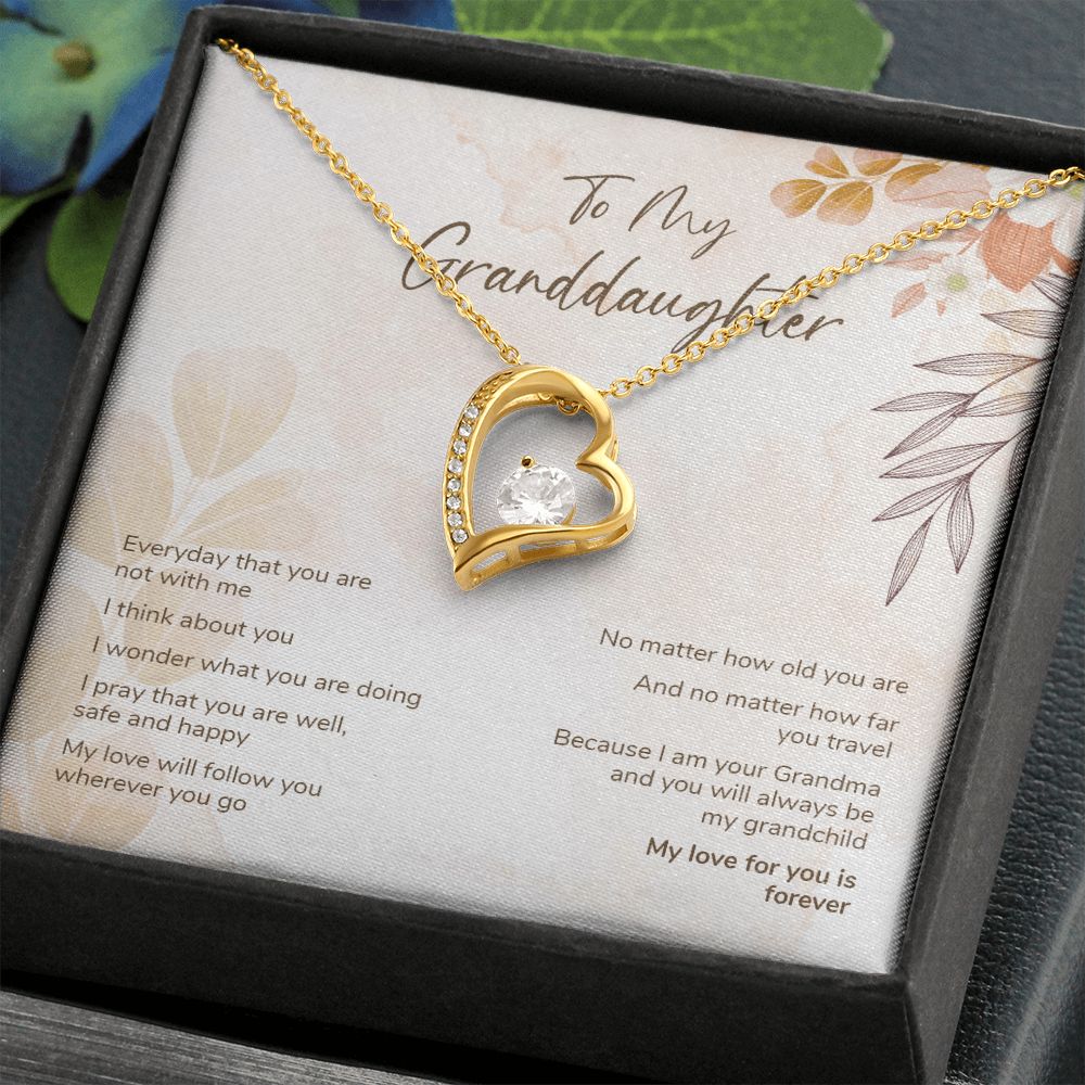 Granddaughter Gift from Grandma - Forever Love Necklace