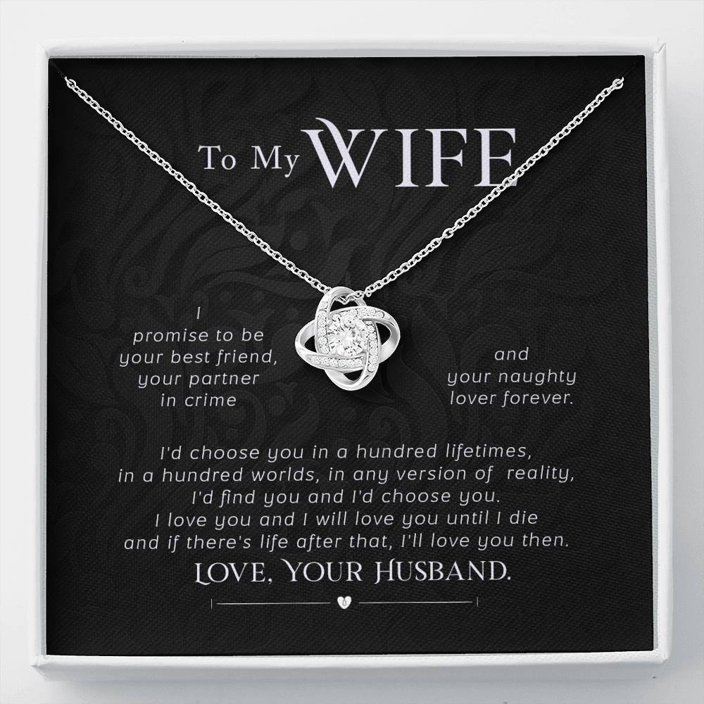 Gift for Wife, Love Knot To My Wife Necklace