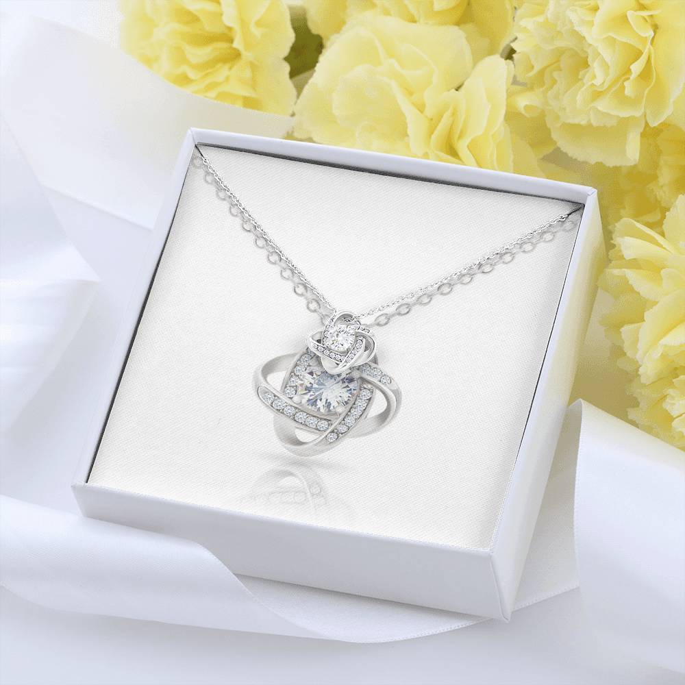 Love Knot Necklace with Message Card