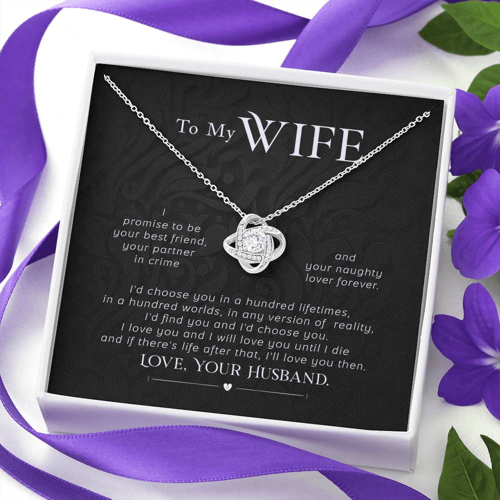 Gift for Wife, Love Knot To My Wife Necklace