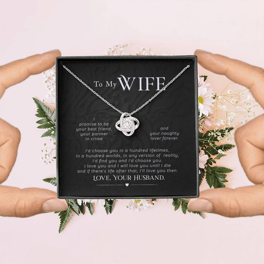 Gift for Wife, Love Knot To My Wife Necklace