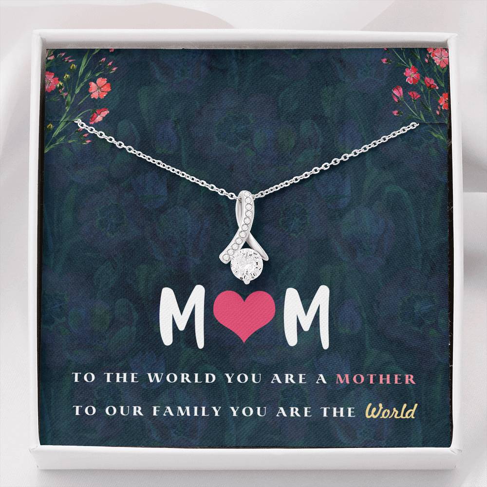 Gift for Mom Necklace with a Message Card