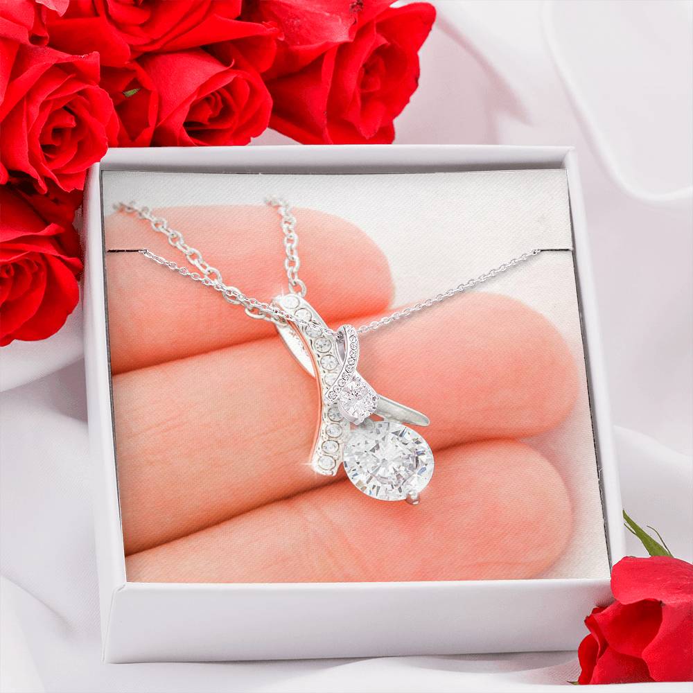 Alluring Beauty Necklace with Message Card