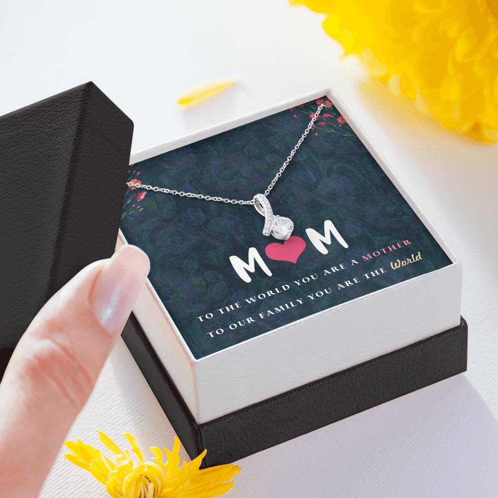 Gift for Mom Necklace with a Message Card