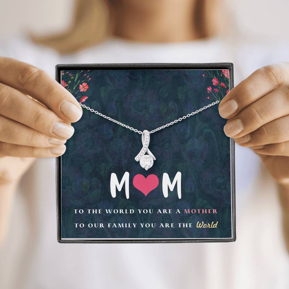 Gift for Mom Necklace with a Message Card
