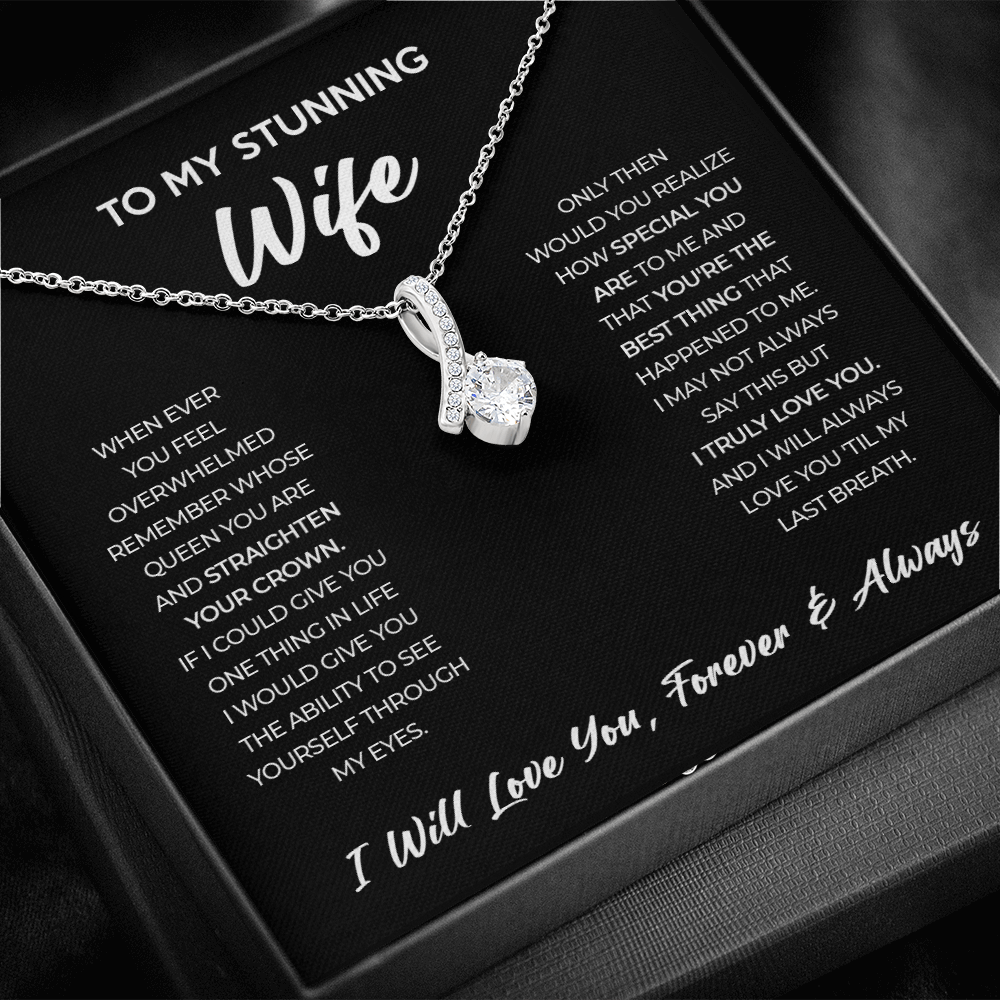 Wife - Forever & Always - Alluring Beauty Necklace