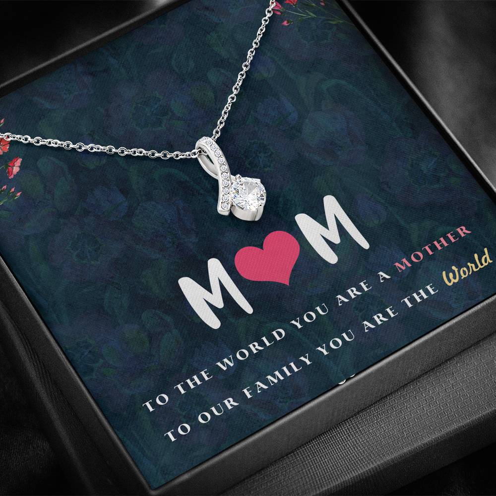 Gift for Mom Necklace with a Message Card
