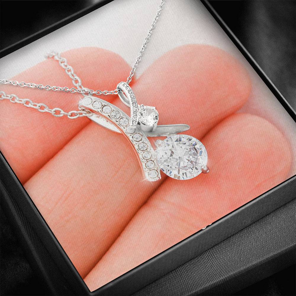 Alluring Beauty Necklace with Message Card