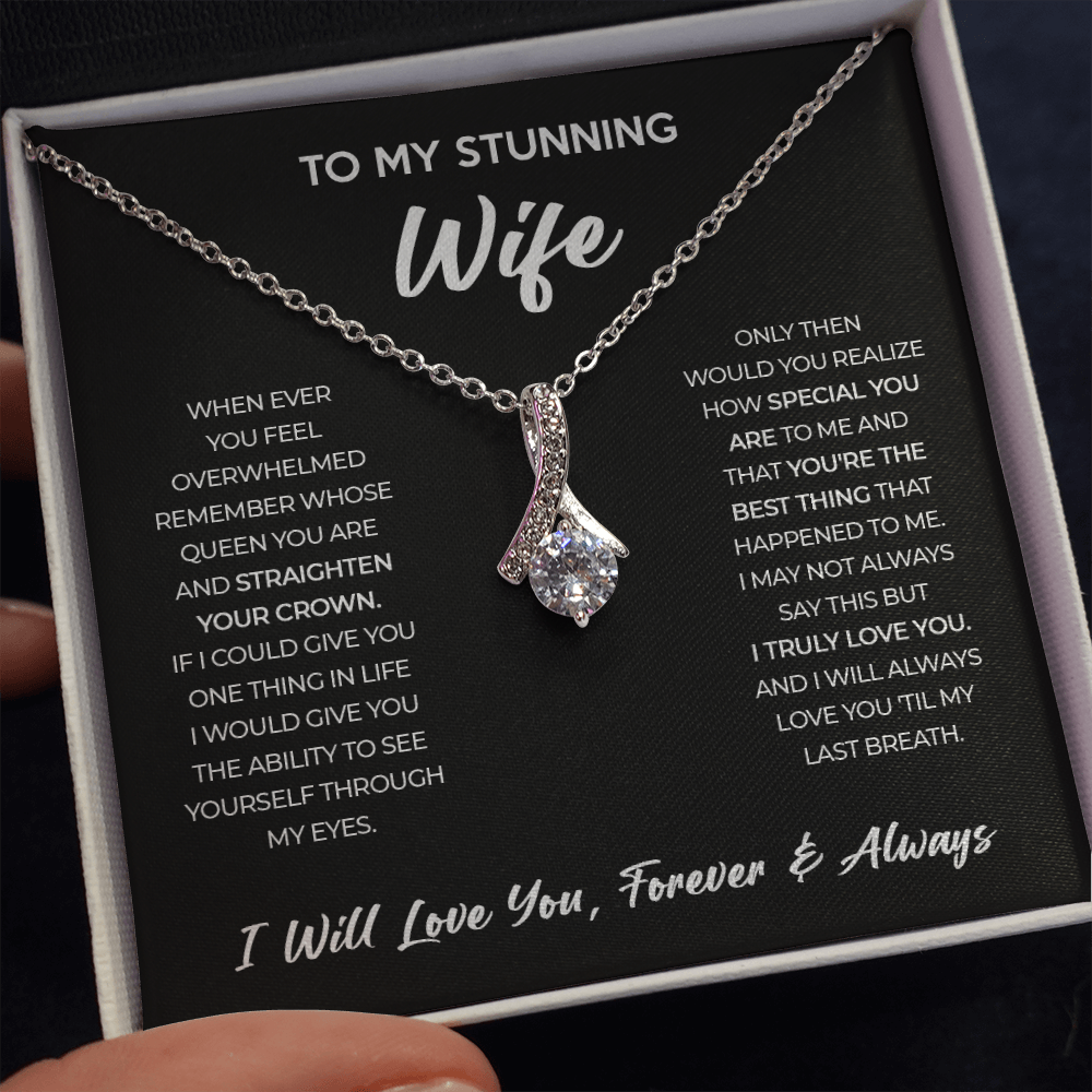 Wife - Forever & Always - Alluring Beauty Necklace