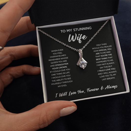 Wife - Forever & Always - Alluring Beauty Necklace