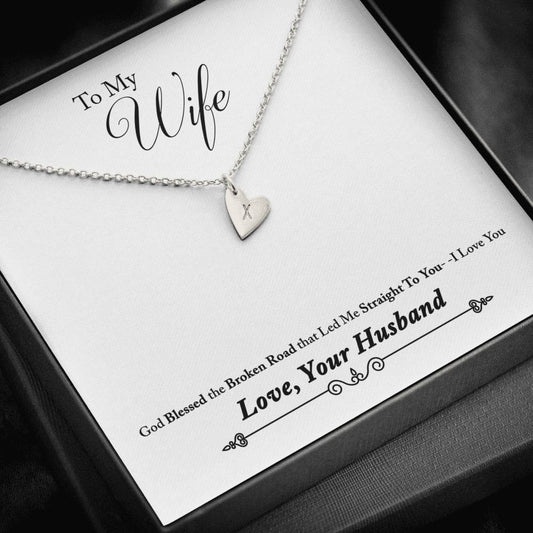 To My Wife Personalized Sweetest Hearts Necklace