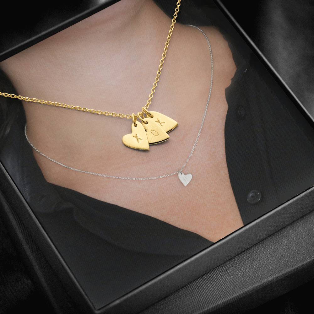 Sweetest Hearts Necklace With a Message Card