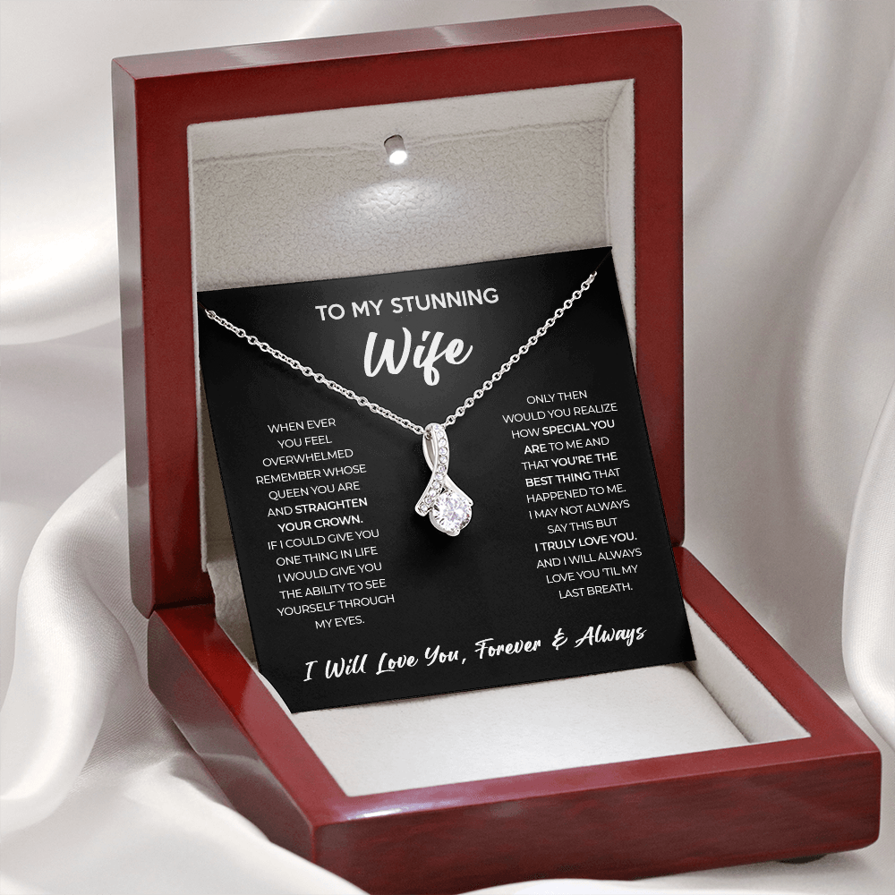 Wife - Forever & Always - Alluring Beauty Necklace