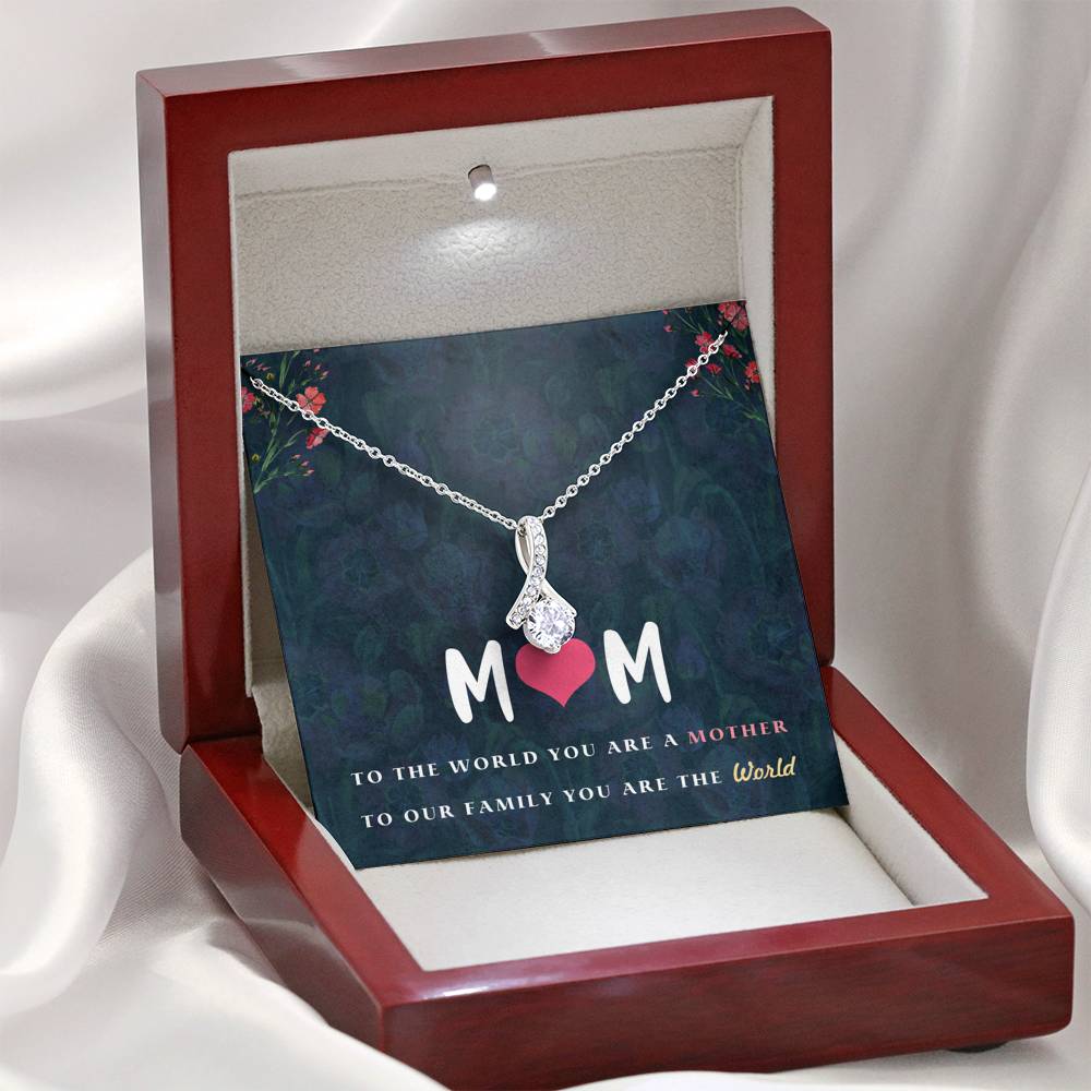 Gift for Mom Necklace with a Message Card